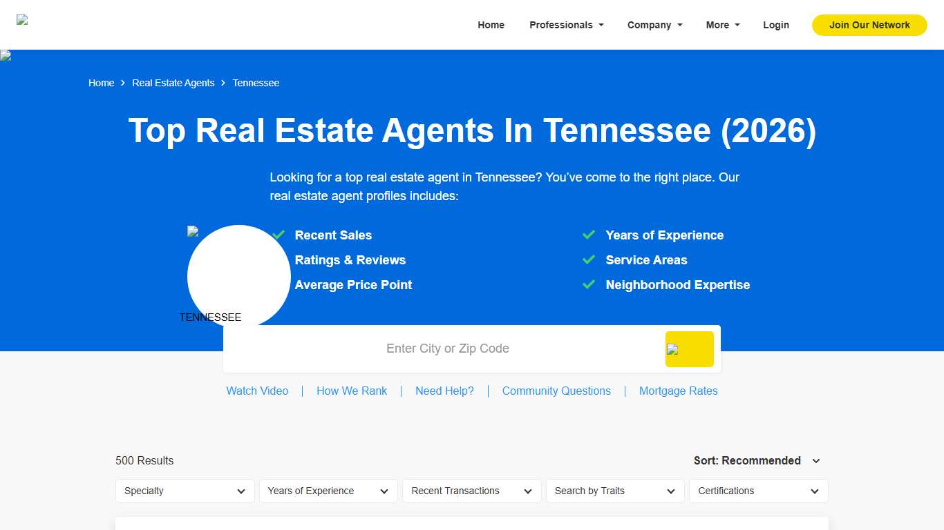 Find Top Real Estate Agents & Realtors in Tennessee for 2026. (Verified)